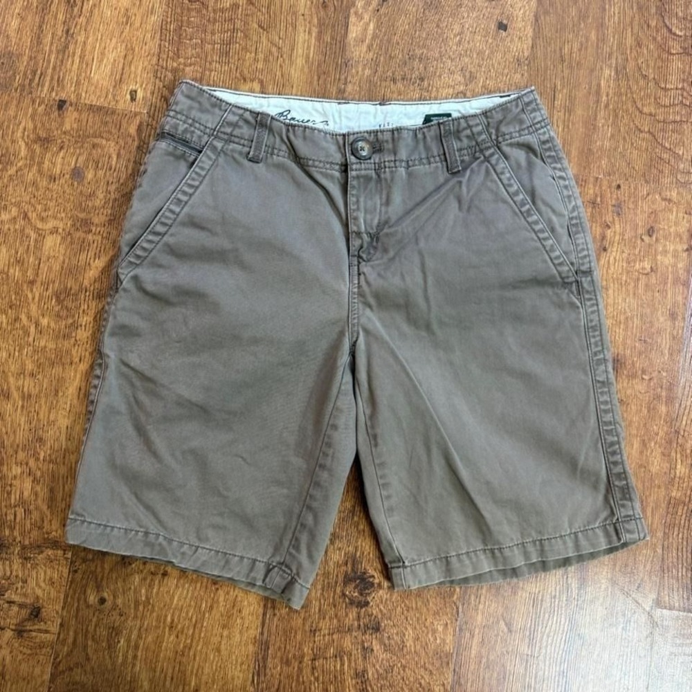 Eddie Bauer Blakely Chino Shorts Mens Size 4 Gray Brown Cotton 9" Inseam
